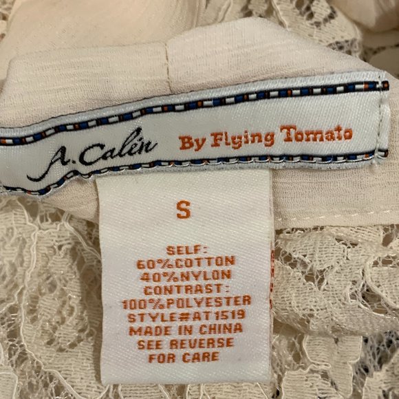 Flying Tomato Sheer Lace Long-Sleeves Ruffle Blouse - Picture 5 of 8